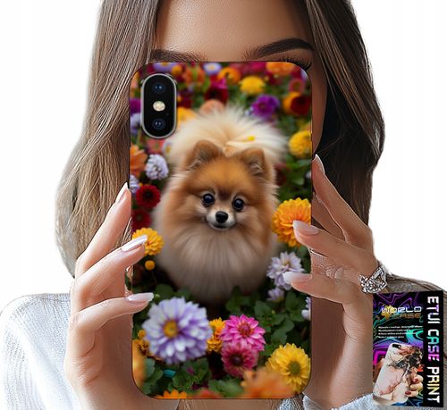 ETUI DO IPHONE X / XS - SŁODKI PIESEK, POMERANIAN CASE + SZKŁO na Arena.pl