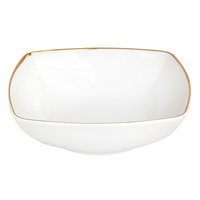 Talerz obiadowy głęboki porcelana MariaPaula Moderna Gold 20 cm