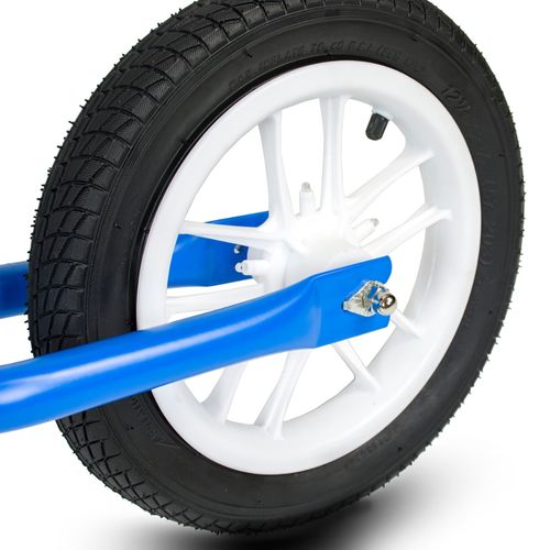 ROWEREK BIEGOWY NIEBIESKI POMPOWANE KOŁA 12" ŚWIECĄCE LED SOLIDNY JEŹDZIK na Arena.pl