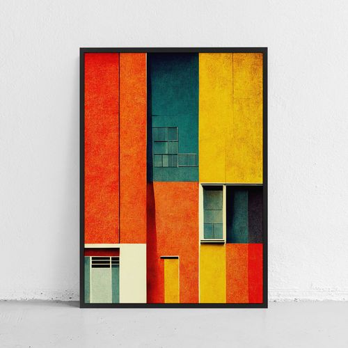 Plakat bauhaus abstrakcja 70x100 cm na Arena.pl