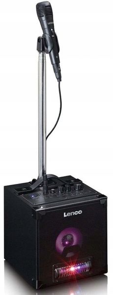 Głośnik AUX Bluetooth SD USB KARAOKE LED STOJAK zdjęcie 1