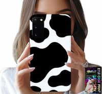 ETUI DO SAMSUNG GALAXY S20 - CZARNO - BIAŁE ŁATY KROWA, MODNE WZORY