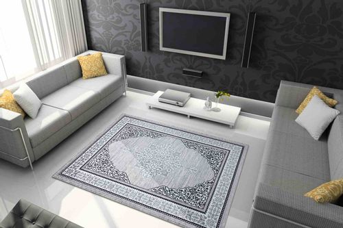 RUG/LU/MOSSE/ORNAMENT2/CREAM+GREY/80x150 na Arena.pl