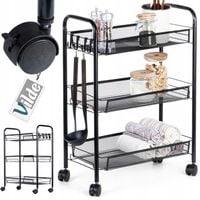 Wózek NA KÓŁKACH mobilny regał kuchenny łazienkowy 3 poziomowy szafka