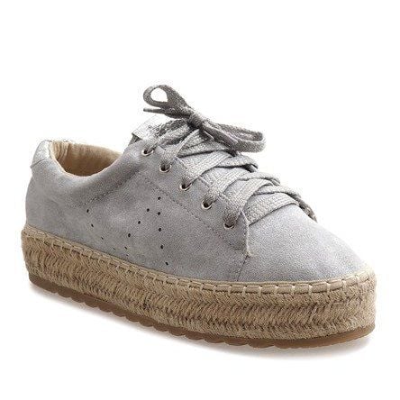 Szare espadryle sznurowane BB01 r.38 na Arena.pl