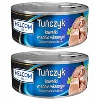 Helcom Tuńczyk kawałki w sosie własnym 170g x 2 sztuk
