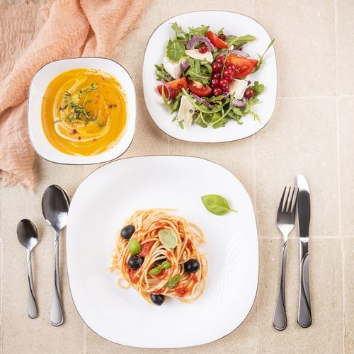 komplet obiadowy topaz dla 6 osób 18 elem. kinghoff kh-1923 na Arena.pl