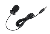 MIKROFON Z KLIPEM NA KABLU JACK 3,5MM 2M