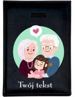 MAŁY KALENDARZ A6 2026 TYGODNNIOWY dla babci dziadka PREZENT + tekst