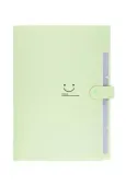 Teczka Plastikowa A4 Z 5 Przegródkami Zielona