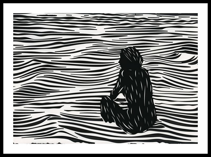 Plakat 59,4x42cm Złożone Fluidalne Linie zdjęcie 3