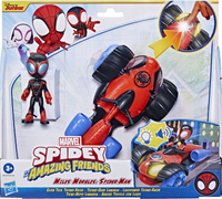 SPIDEY I SUPER KUMPLE POJAZD TECHNO-RACER ŚWIATŁO I DŹWIĘK + MILES MORALES