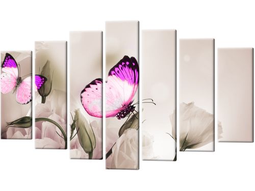 Obraz Motyli raj 140x80 płótno na Arena.pl