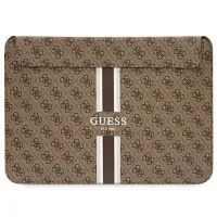 Pokrowiec Guess 4G Printed Stripes na laptopa 14" - brązowy