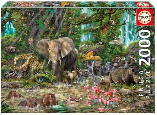 Educa Puzzle Afrykańska Dżungla 2000 el. na Arena.pl