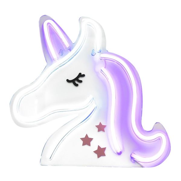 NEON NA ŚCIANĘ LED na USB - Jednorożec model zdjęcie 1