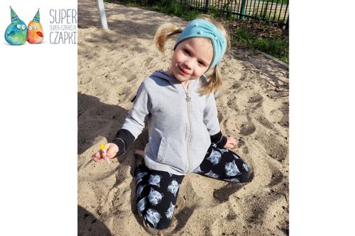 Pupill PEARL szeroka opaska prążkowana perełki pudrowy róż 52-54 na Arena.pl