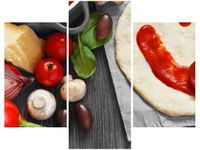 OBRAZ WESOŁE CIASTO PIZZY