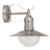 Rustykalna LAMPA elewacyjna OSLO 8270 Rabalux zewnętrzna OPRAWA ogrodowa kinkiet IP44 stal nierdzewna przezroczysty