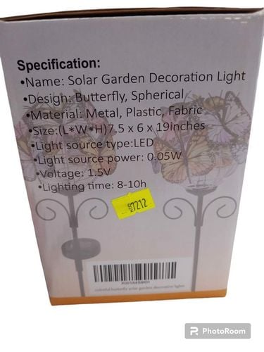 Lampki Solarne W Kształcie Motyla 2Szt. na Arena.pl