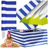 Zasłona plażowa 10 metrów parawan plażowy na plażę pasy uv paliki metalowe