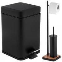 Zestaw łazienkowy Kosz na śmieci i Stojak Uchwyt na papier Szczotka do WC