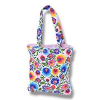 Torba na zakupy bawełniana shopperka torba shopper torba zakupowa łowicki