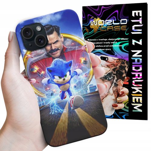 ETUI CASE DO IPHONE 15 - SONIC SONIK WZORY Z BAJEK MARIO PLECKI na Arena.pl