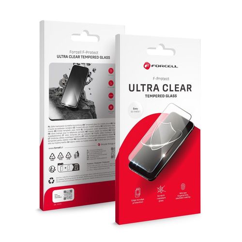Szkło hartowane do iPhone 15 PRO Forcell Ultra Clear Glass czarne na Arena.pl