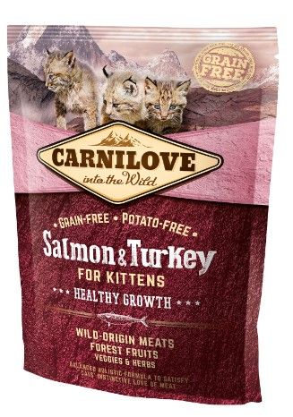 Carnilove Cat Salmon & Turkey for Kittens - łosoś i indyk 400g na Arena.pl