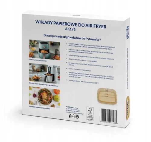 Wkład do frytkownicy beztłuszczowej kwadratowy AK176 K&M na Arena.pl