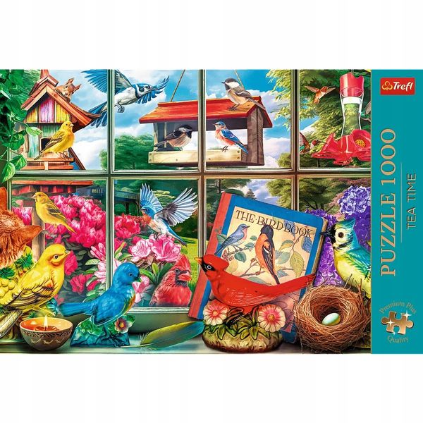 Puzzle 1000 Premiu Plus Tea Time Świat Ptakó 10850 zdjęcie 4
