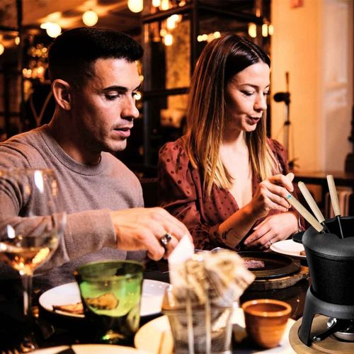 zestaw żeliwny hage do fondue dla 6 osób z podgrzewaczem na Arena.pl