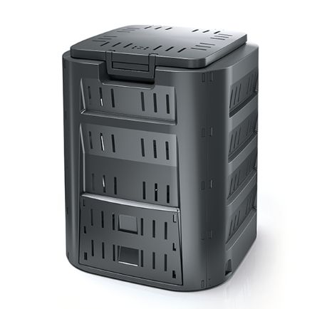 Kompostownik  ogrodowy 220L  czarny zdjęcie 1