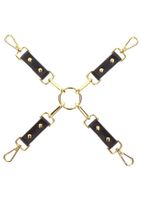 studded hogtie black