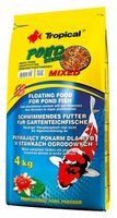 TROPICAL 4kg 50l karma dla ryb w oczku wodnym pływające kolorowe pałeczki