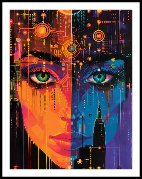 Plakat 50x65cm Cyfrowa Psyche zdjęcie 3