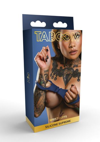 kajdanki silikonowe taboom niebieskie 27 cm na Arena.pl