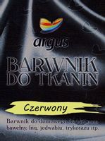 Barwnik do gotowania odzieży ubrań ARGUS CZERWONY