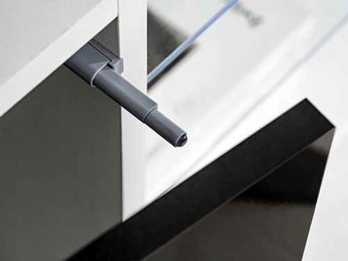 Pan Igiełka Szafka RTV LED Czarny Biały Dąb Wotan Połysk Mat  Blue LEDs na Arena.pl