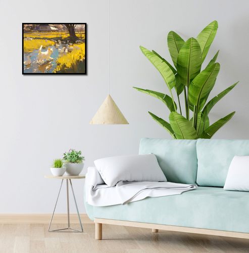 Plakat 50x40cm Słońce na Wsi na Arena.pl