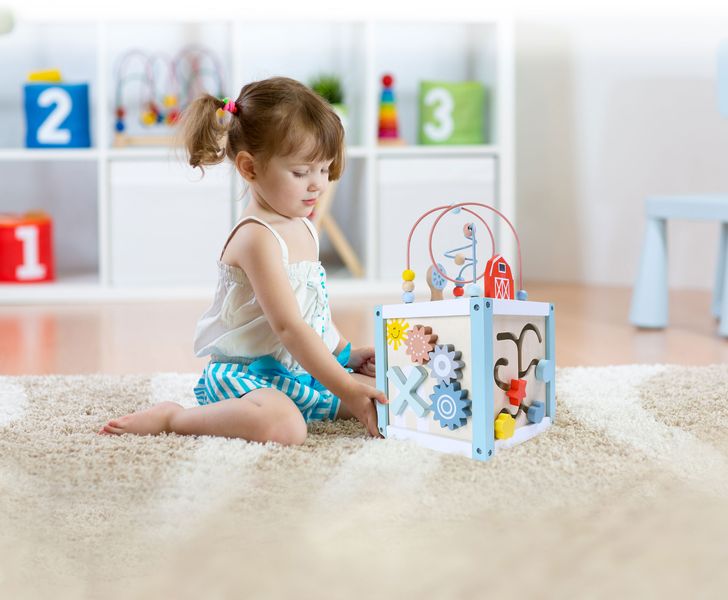 Drewniana Kostka Edukacyjna Sorter +Klocki Ecotoys zdjęcie 6