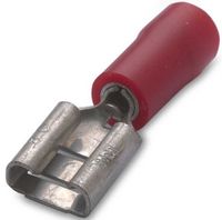 KOŃCÓWKA NASUWKA IZO.CZER.1.5-6.3/0.8(25SZT)ZAK 0.25-1.5MMM2 - BEBM00190S2