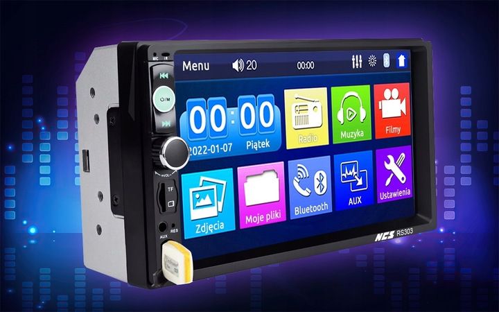 RADIO 2DIN EKRAN 7 USB SAMOCHODOWE SD MP3 + KAMERA zdjęcie 2