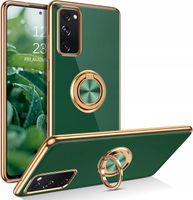ETUI PLATING RING GOLD do Samsung Galaxy S20 FE +SZKŁO I ELEGANCKI CASE