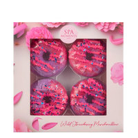 Spa Moments Musujące donuty do kąpieli Strawberry