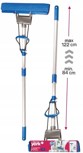 Mop gąbkowy TOP 27cm do podłóg ściągaczka wyciskany kij teleskopowy York na Arena.pl