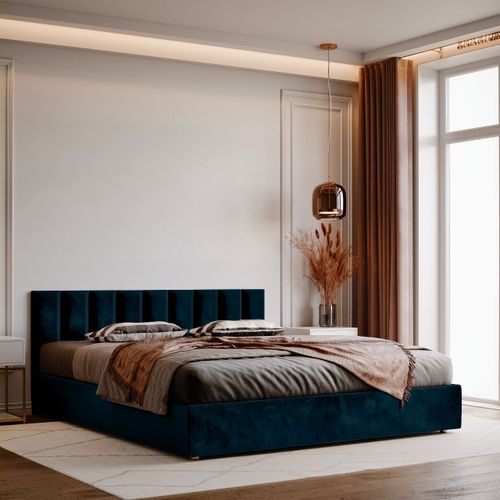 Panel Tapicerowany Ścienny Granatowy 70cm x 15cm na Arena.pl