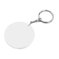Brelok Plastikowy Okrągły 60 mm Biały Sublimacja Termotransfer