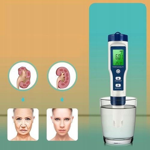 MIERNIK ELEKTRONICZNY TEMPERATURA TESTER PH/TDS/EC/SALINITY/ WODY TESTER na Arena.pl